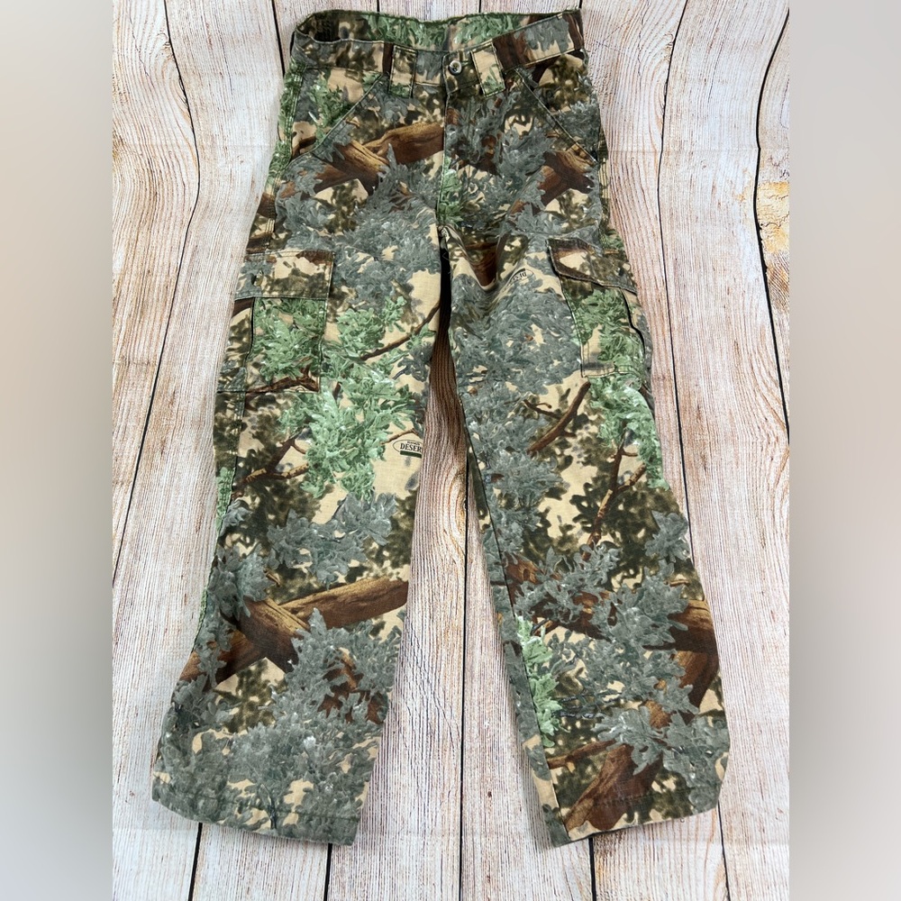 Kings Camo Cargo Hunting Pants Youth Boys 14/16 Desert Shadow Camouflage